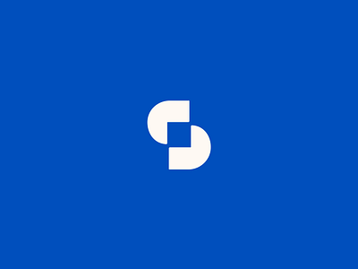 surrounded in a sea of blue branding logo