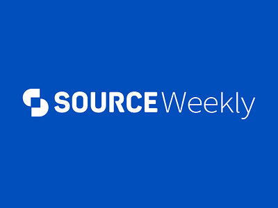 Horizontal lockup for our newsletter, SOURCE Weekly branding logo