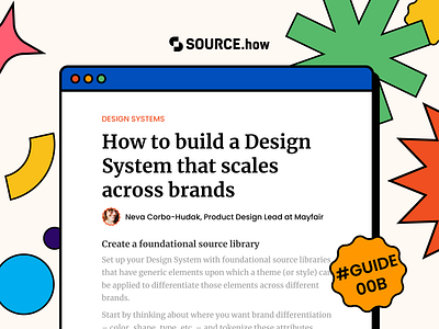 Snippet from #sourceguide 00B design system