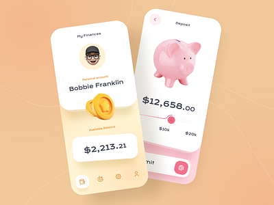 Deposit. Personal savings financial app