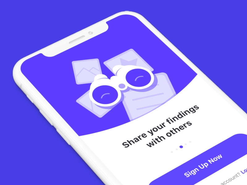 Animated onboard screens with parallax effect benefits onboarding animation sign up slider splash screen