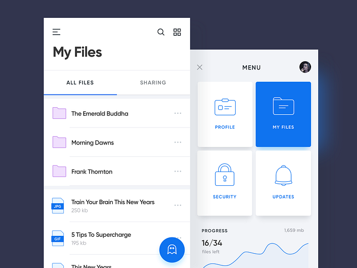 Ghost app by SELECTO on Dribbble