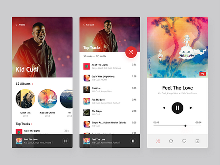 Music Player by SELECTO on Dribbble