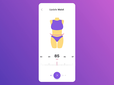 Measurements flow animation motion benefits onboard users fitness woman tracking motion results workout highlight scales size scale swipe steps sport measurements statistics update body parts