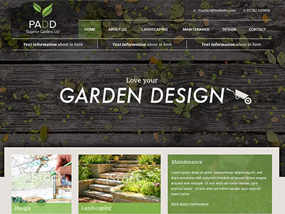Garden Home page