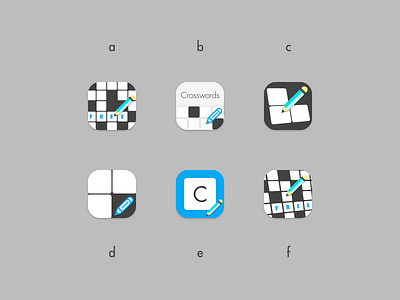 Vote for the new Crosswords icon! app crossword gamedev icon puzzle vote
