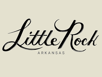 Little Rock, Arkansas arkansas hand lettering illustration lettering little rock vector