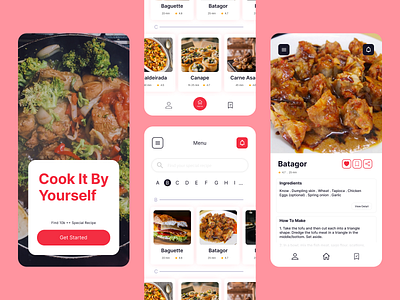 Cooking Recipes UI mobile recipe ui