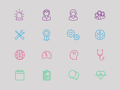 Health Software Icons health icons line art simple software tech