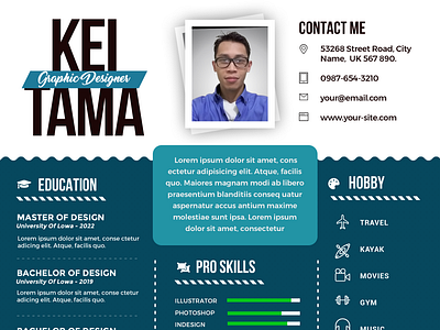 Resume Template Design adobe photosop cv design graphic design resume cv resume design resume template template cv template design