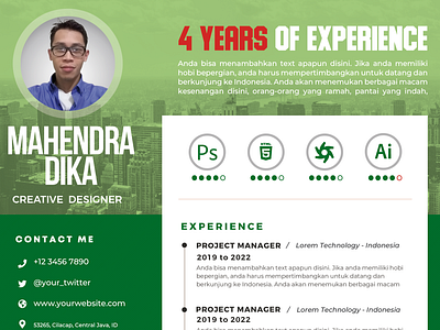 Resume Template ( Green Town )