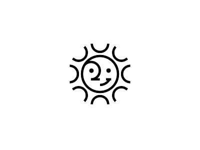 Sun icon logo mark nature sun sunrise sunset symbol
