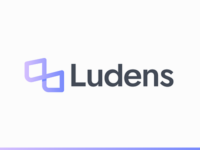 Ludens | Logo design assistant branding human assistant intelligence l letter logo design play symbol mark identity virtual assistant virtual help vr ar logo vray