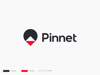 Pinnet | Logo design arrow branding branding and identity compass logo contrast direction identity location pin mountain pin logo pixel