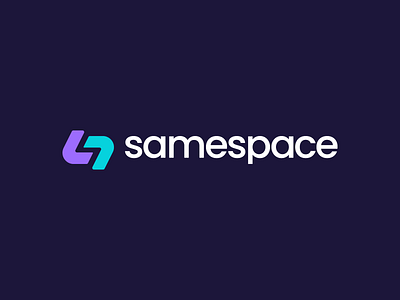 Samespace | Logo design 2d artificialintelligence brand brand identity branding branding and identity identity branding logo design logo design branding logodesign tshirt typography