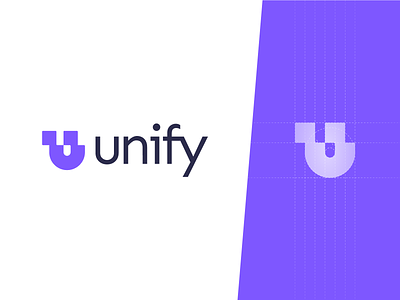 Unify | Logo design option 2 2d branding branding and identity identity identity branding logo design logo design branding logotype u letter logo