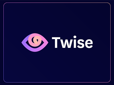 Twise | Logo Design 2d ai assistant ai logo app artificial intelligence branding eye eye logo gradient identity branding logo design logodesign logotype pattern swirl