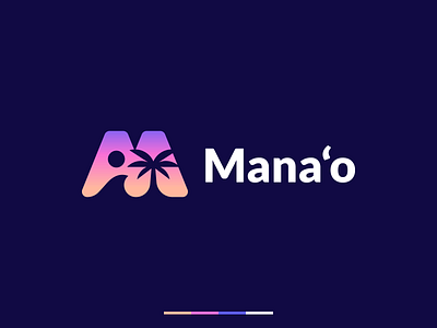Mana'o | Logo design beach branding branding and identity haway identity identity branding logo design logo design branding logodesign palm palm tree sun logo wave