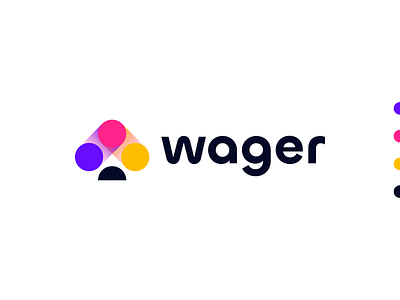 Wager | Logo Design branding crypto digital game gaming igaming logo logo design saas spade spades tech