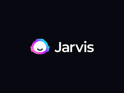 Jarvis | Logo Animation ai artificial intelligence b2b branding content effects illustration logo animation logo design logo design branding move robot saas text write