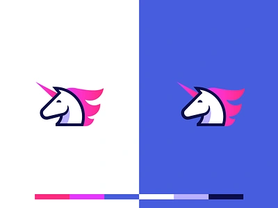 Friday Unicorn 🦄 2d branding branding and identity design gradient head logo horse logo identity identity branding illustration logo design logo design branding logotype saas startup tech unicorn logo