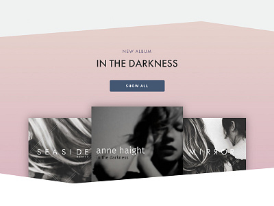 Music section on artist homepage css html music webdesign webflow