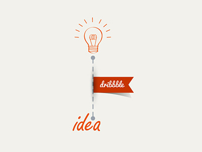 Concept Vector dribbble idea blub concept dribbble idea vector