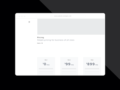 wireframe_pricing layout pricing ui ux web wireframe