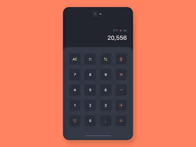 Calculator App UI by Jack 🤙 on Dribbble