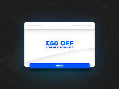 Redeem Coupon User Interface clean clean design material material design minimal minimal design photoshop user interface