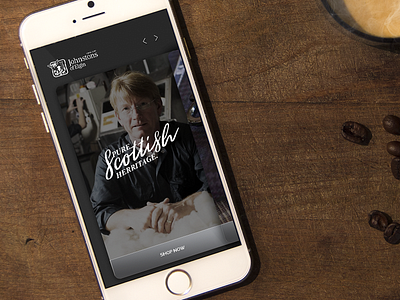 Johnstons - "Shop Now" App Design