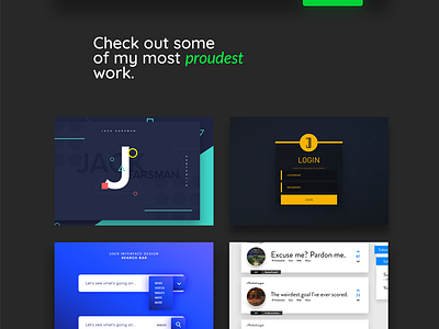 Jack Earsman - Fully functional website designflatminimal ui uiflat user interface web design websitephotoshopminimalflat