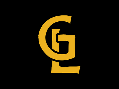 GL Monogram badge design branding graphic design logo monogram vintage