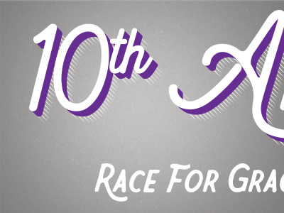 Shirt Design 10th annual nonprofit race running shirt design typography