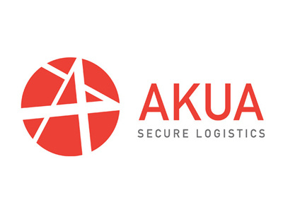 AKUA | Secure Logistics Logo design logistics logo mark secure technology