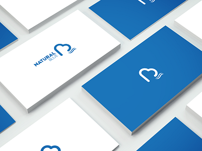 Natural Blue blue branding business card design hire logo natural stationery strategic logo design water
