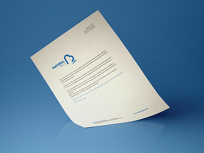 Natural Blue blue brand identity design hire letterhead logo natural stationery strategic logo design water