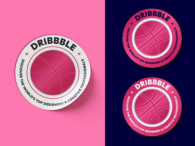 Dribbble Sticker Design Concept badge decal design graphic design illustration label label design logo monogram round logo round logo design seal stamp sticker sticker design vector