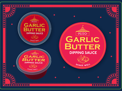 Garlic Sauce Can Sticker Design
