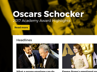 IMDB Redesign headlines imdb kimmel news oscar overview redesign ux