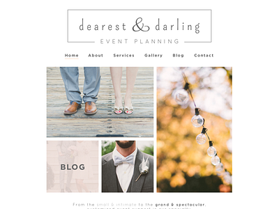 Dearest & Darling | Website Design branding concept design logo mockup sketch app squarespace web