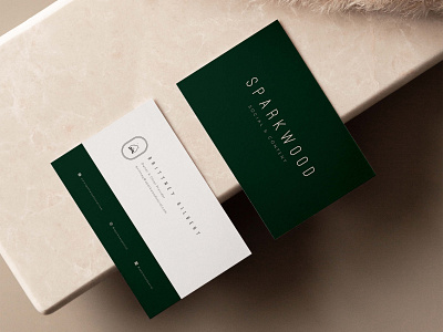 Sparkwood Social + Content — Business Card Concept brand identity branding concept logo mockup print design