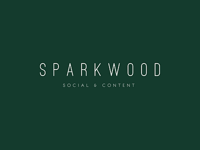 Sparkwood Social + Content — Minimal Logo Concept