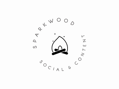 Sparkwood Social + Content — Brand Mark brand identity brand mark branding concept design submark