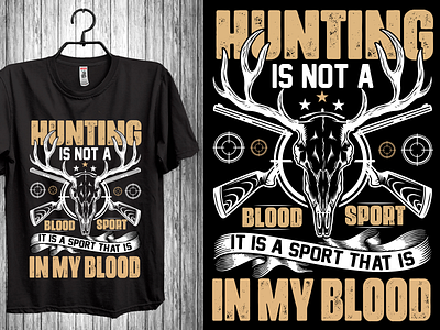 hunting t-shirt design animation best t shirt design designer graphic design hunting hunting t shirt design illustration t shirt typography