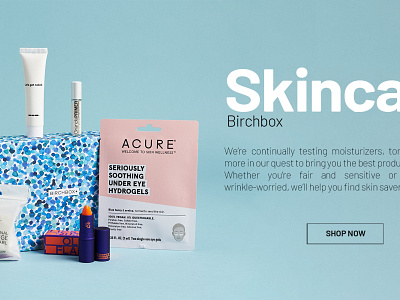 Birchbox Website Banners ads birchbox branding cosmetic design graphic design typography ui
