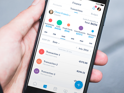 Personal Finance Management App UI Design app design development finance management money personal wallet