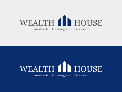 Wealth House Logo brand identity branding logo logo design wordmark