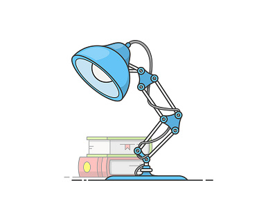 Desk Lamp book books desk desk lamp desktop lamp room table vector