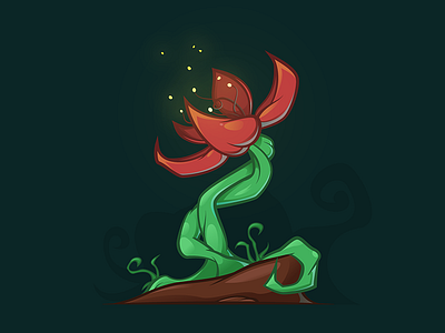 Flower Tree Game Art defence fantasy flower forest game tower tree vector